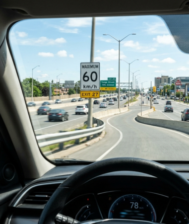 Highway exit